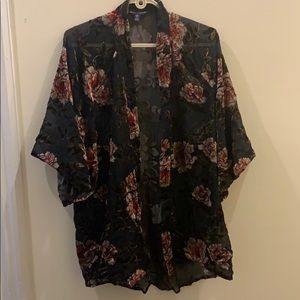 American Eagle Velvet Kimono